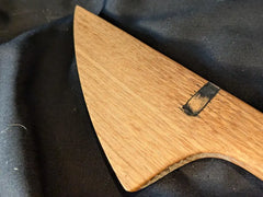 Hand Crafted Wooden Kink / BDSM / Wax Play Scraper made from Whisky Barrel Oak