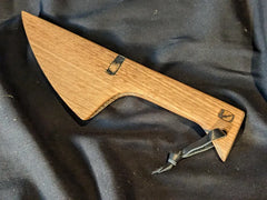 Hand Crafted Wooden Kink / BDSM / Wax Play Scraper made from Whisky Barrel Oak