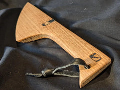 Hand Crafted Wooden Kink / BDSM / Wax Play Scraper made from Whisky Barrel Oak