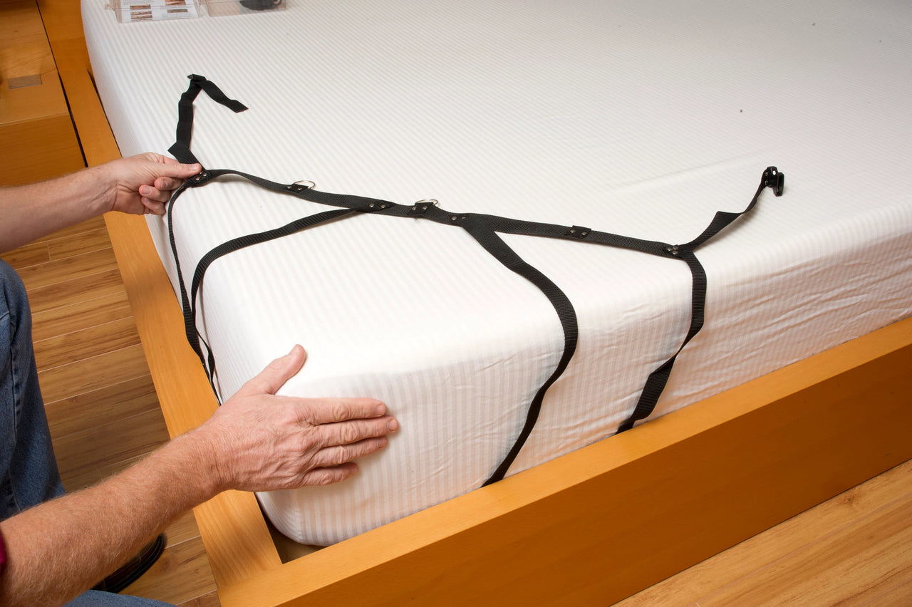 BDSM 4-Corner Under Bed Restraint Kit for Couples Game Pleasure