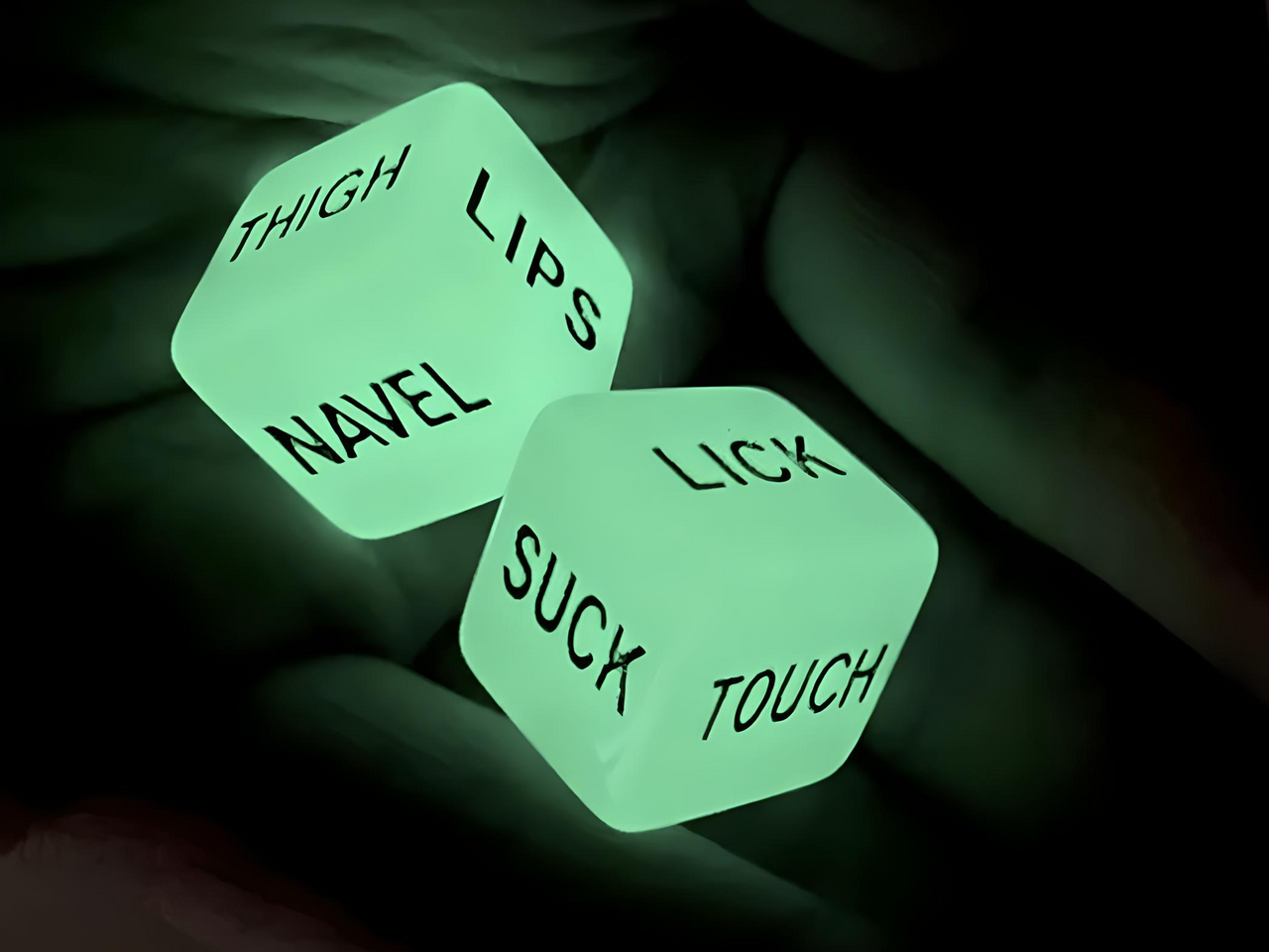 Sex Dice Set with Glow-in-the-Dark Feature for Wild Play