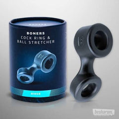 Boners Cock Ring And Ball Stretcher Grey
