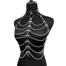 a mannequin with chains and chains on it