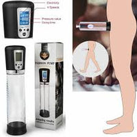 Men's Rechargeable Automatic Penis Pump with 4 Suction Levels, LED Display, and Pressure Release Valve