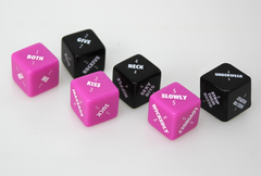 Beautifully crafted Sexy 6 Dice - Foreplay Edition, a premium foreplay dice game for memorable and playful intimate moments.