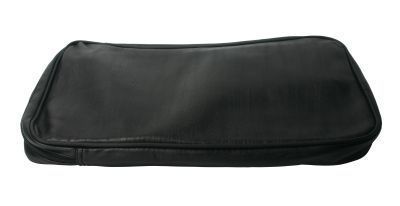 Master Series Deluge Deluxe black 1-gallon enema set with hose and nozzle, designed for douches and enemas.