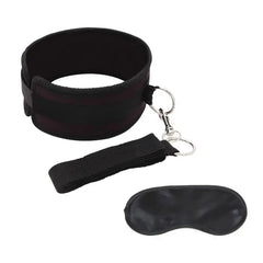 Lux Fetish Collar And Leash Set, luxury neoprene Collar And Leash for intimate roleplay