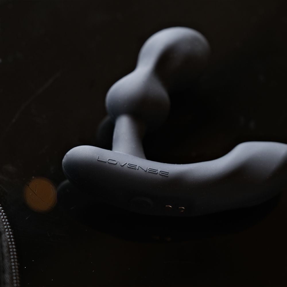 Luxurious LOVENSE Edge 2 prostate massager showcasing its dual motor design for ultimate pleasure and vibration intensity.