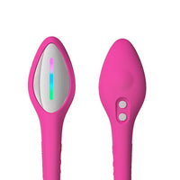 Elegant display of Lovense Lush 4 App Controlled Pink Love Egg with multicolour LED lighting, a sophisticated app controlled vibrator for discerning users.