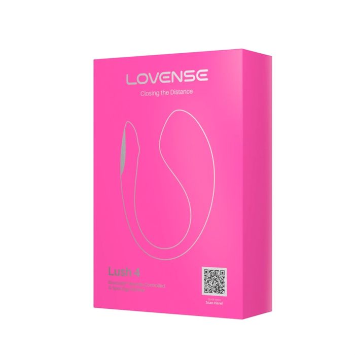 Lifestyle image featuring Lovense Lush 4 App Controlled Pink Love Egg in an intimate setting, the perfect app controlled vibrator for enhancing sensual moments.