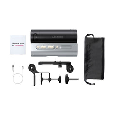 Lovense Solace Pro app-controlled masturbator with AI sync, hands-free design, 300 strokes per minute, featuring sleek accessories.