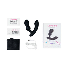 Sophisticated LOVENSE Edge 2 prostate toy featuring app control capabilities for customisable stimulation and play.