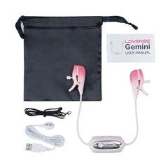 User-friendly interface of LOVENSE Gemini vibrating nipple clamps, highlighting the remote app control for ultimate customisation in pleasure.