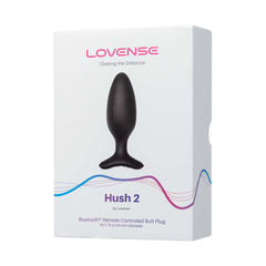 Wearable Lovense Hush 2 anal vibrator with flared base