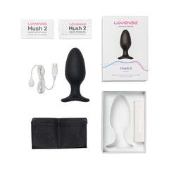 Lovense Hush 2 silicone butt plug for solo and partner play