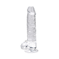 Loving Joy 6-inch Crystal Dildo pack, highlighting a stunning clear jelly dong, perfect for those seeking sophistication and pleasure.