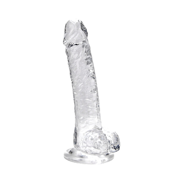 7" Clear Dildo with Balls - Lifelike Design for Thrilling Pleasure