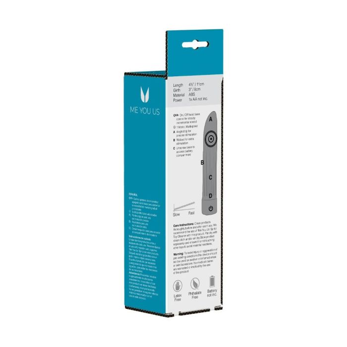 Me You Us Lady Lust Mini Vibrator White showcasing the ultimate in luxury mini bullet vibrator design.