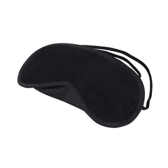 a black eye mask on a white background