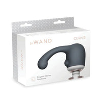 Elegant Le Wand Curve Weighted Silicone Attachment Grey - designed for targeted internal pleasure and orgasmic experiences.
