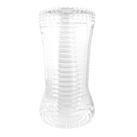 Ripple Dual End Stroker Male Masturbator - Transparent