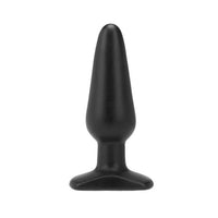 Me You Us Black Butt Plug showcasing its smooth tear-drop shape, designed for luxury and comfort.
