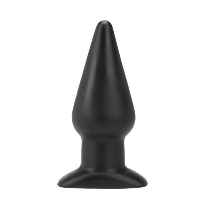 Me You Us Black Butt Plug with tapered body and flared base, ideal for secure and pleasurable insertion.