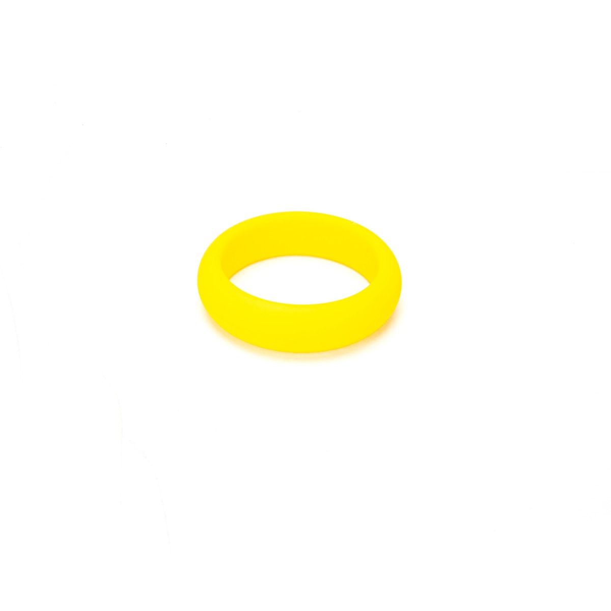 a yellow ring on a white background