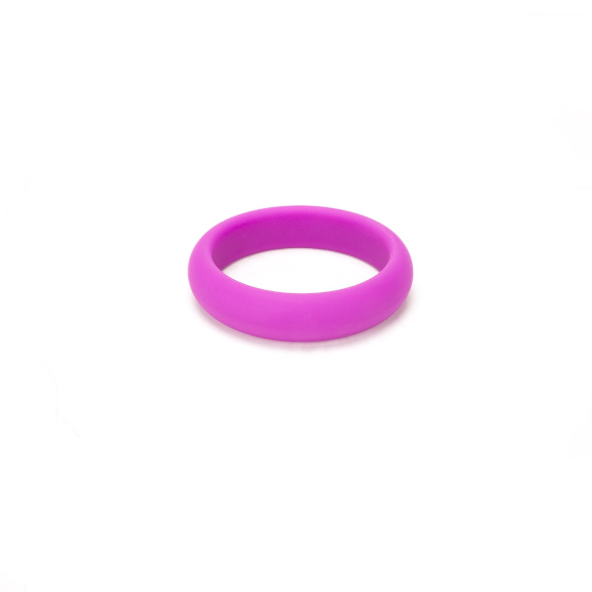 a pink ring on a white background