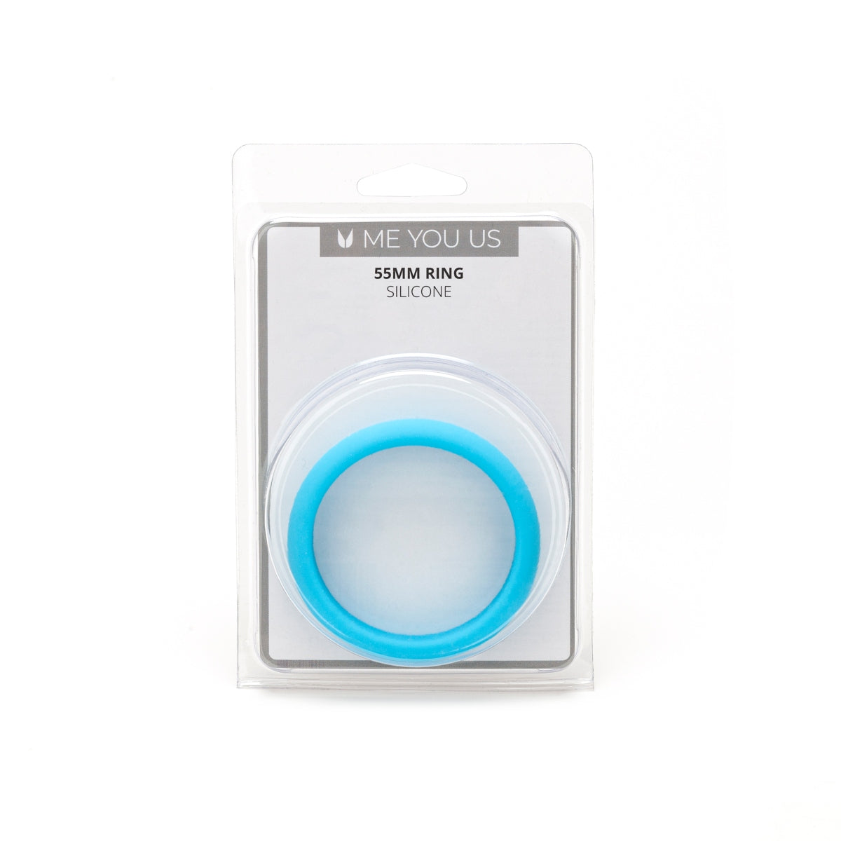 a blue ring in a package on a white background