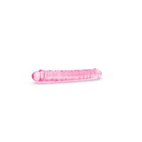 Thumbnail for Crystal Pink Jelly Double Ended Dildo 12