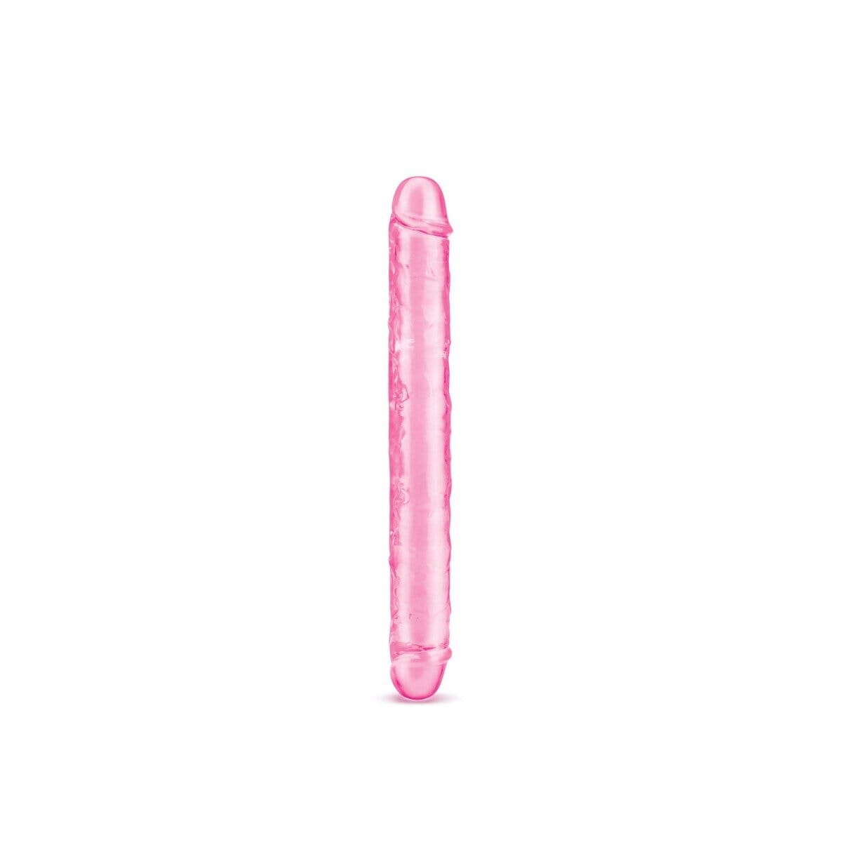 Crystal Pink Jelly Double Ended Dildo 12" Double-Ended Dildos Me You Us 