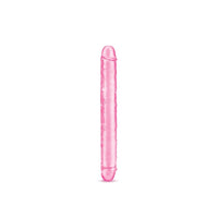 Thumbnail for Crystal Pink Jelly Double Ended Dildo 12