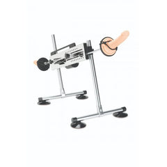 Front view of the adjustable sex machine, designed for intimate adventures, showcasing its modern and sophisticated aesthetic.