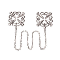Me You Us Flower Design Nipple Chain showcasing intricate flower details, a luxurious addition to intimate play.