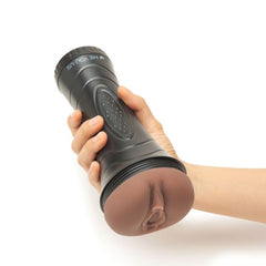 Me You Us Vagina Stroker with realistic textured design and easy-clean TPE material, a male masturbation toy.