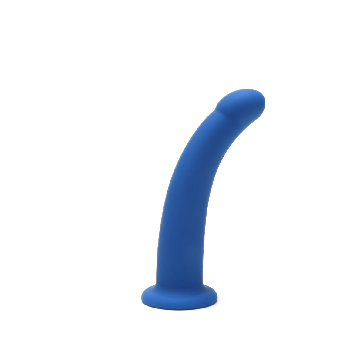 a blue dildo on a white background