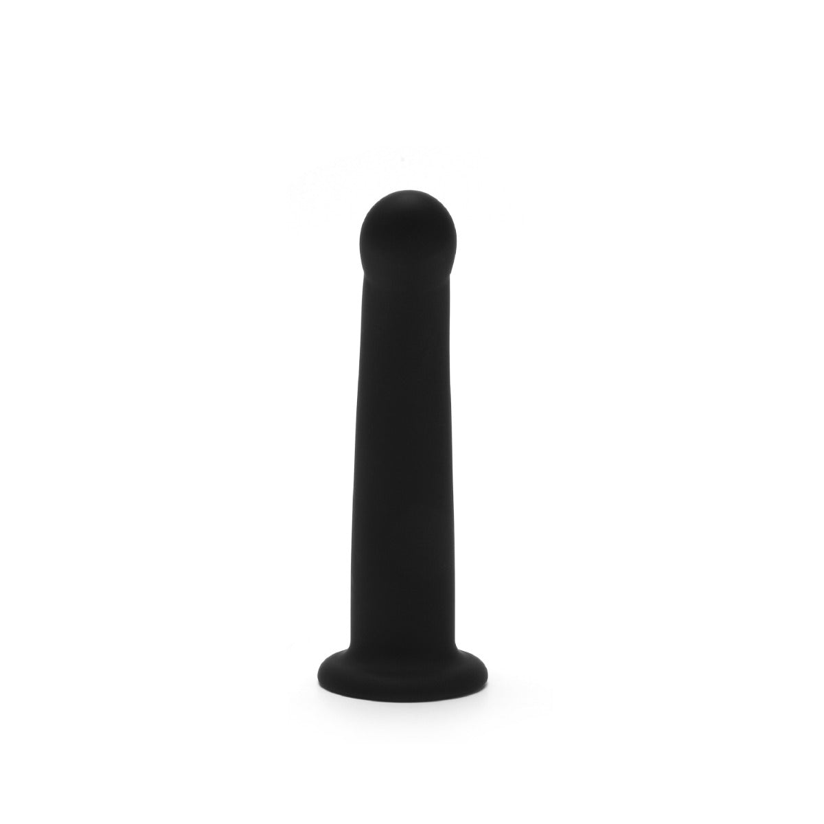 a black plastic object on a white background