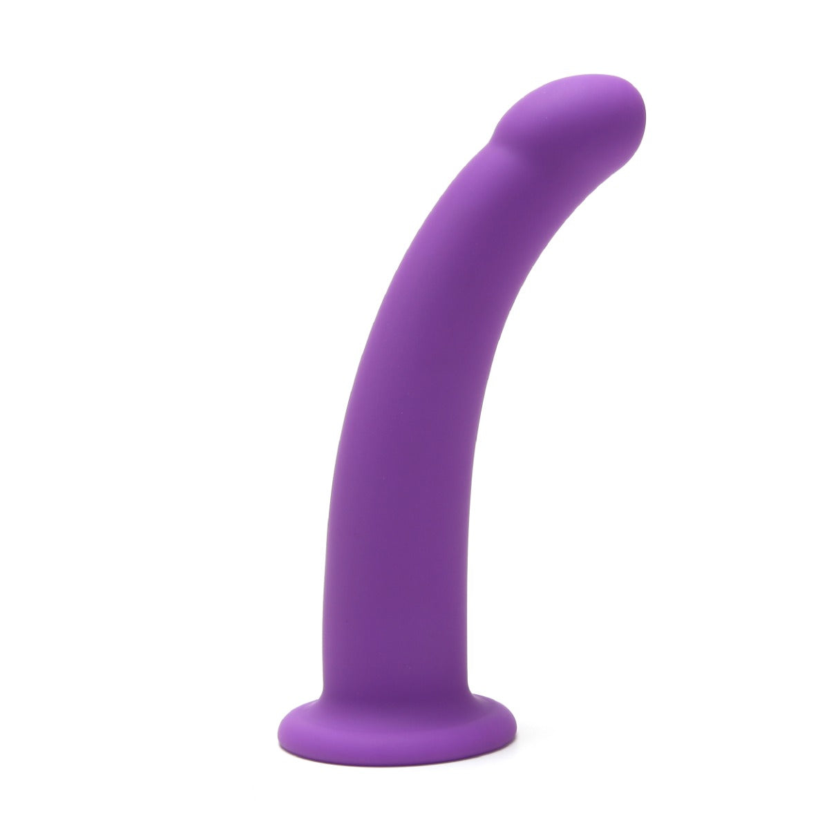 a purple object is shown on a white background