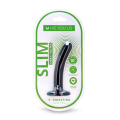 Me You Us 5-inch rechargeable slim dildo for beginners, ideal for first-time anal play, shown in the product image.