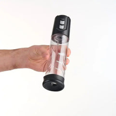 Me You Us Automatic Suction Penis Pump with One-Touch Controls & Measurement Gauge