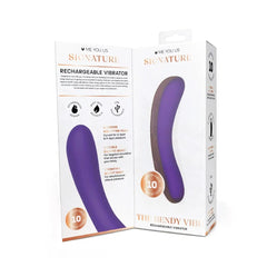Purple and Teal bendable silicone vibrator by Me You Us