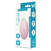 Me You Us Lay-On Vibrator Pink - An elegant panty vibrator featuring 10 powerful vibration modes for personalised pleasure.