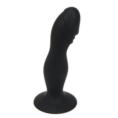 Loving Joy 6-inch silicone G-spot dildo with suction cup, designed for beginners, flexible and smooth for comfortable use.