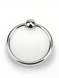 Stunning Bound to Please Glans Ring featuring a sleek design in high-quality stainless steel, ideal for enhancing intimate experiences. 30mm diameter glans ring for maximum pleasure.