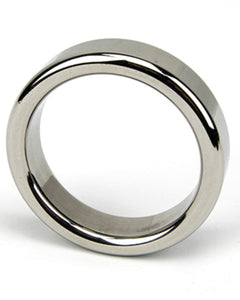 a silver ring on a white background