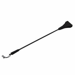 Bound to Please silicone riding crop with leather handle, designed for pleasure and control in BDSM play.
