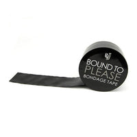 The Bound to Please Bondage Tape Black in use, demonstrating its strong yet gentle hold, perfect for fetishes and playful restraint.