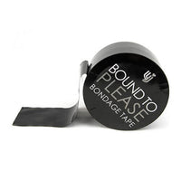 Bound to Please Bondage Tape Black rolled out, emphasising its versatility for both beginners and advanced BDSM enthusiasts.