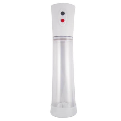 Nass Toys Commander USB rechargeable high vacuum electric penis pump with clear cylinder and control buttons for male enhancement.